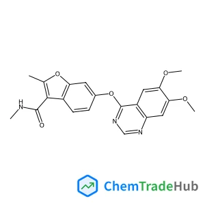 6-[(6,7-Dimethoxy-4-quinazolinyl)oxy]-N,2-dimethyl-1-benzofuran-3-carboxamide