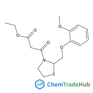 Ethyl 3-{2-[(2-methoxyphenoxy)methyl]-1,3-thiazolidin-3-yl}-3-oxopropanoate