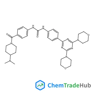 1-(4-{[4-(Dimethylamino)-1-piperidinyl]carbonyl}phenyl)-3-{4-[4,6-di(4-morpholinyl)-1,3,5-triazin-2-yl]phenyl}urea