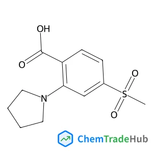 4-(Methylsulfonyl)-2-pyrrolidinobenzoic acid