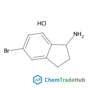 5-Bromo-1-indanamine hydrochloride (1:1) Chemical_Structure_Of