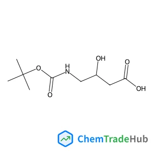 (3R)-3-Hydroxy-4-({[(2-methyl-2-propanyl)oxy]carbonyl}amino)butanoic acid structure