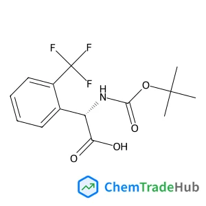 (2S)-({[(2-Methyl-2-propanyl)oxy]carbonyl}amino)[2-(trifluoromethyl)phenyl]acetic acid