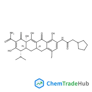 (4S,4aS,5aR,12aS)-4-(Dimethylamino)-7-fluoro-3,10,12,12a-tetrahydroxy-1,11-dioxo-9-[(1-pyrrolidinylacetyl)amino]-1,4,4a,5,5a,6,11,12a-octahydro-2-tetracenecarboxamide