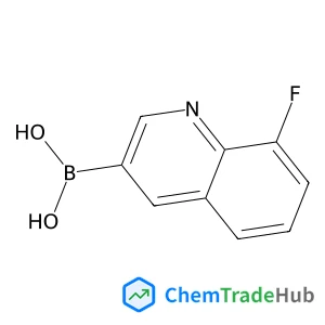 8-Fluoroquinolin-3-ylboronic acid structure 8-Fluoroquinolin-3-ylboronic acid structure