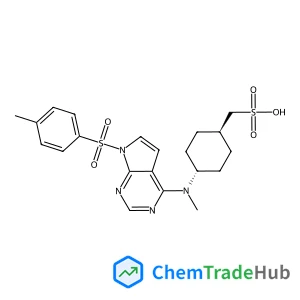 ((1R,4R)-4-(METHYL(7-TOSYL-7H-PYRROLO[2,3-D]PYRIMIDIN-4YL)AMINO)CYCLOHEXYL)METHANESULFONIC ACID