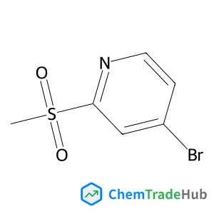 4-Bromo-2-(methylsulfonyl)pyridine structure 4-Bromo-2-(methylsulfonyl)pyridine structure