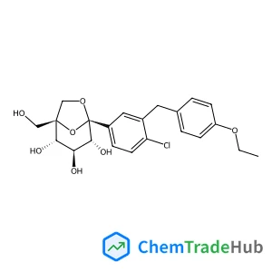 (1S,2S,3S,4R,5S)-5-[4-Chloro-3-(4-ethoxybenzyl)phenyl]-1-(hydroxymethyl)-6,8-dioxabicyclo[3.2.1]octane-2,3,4-triol (non-preferred name)