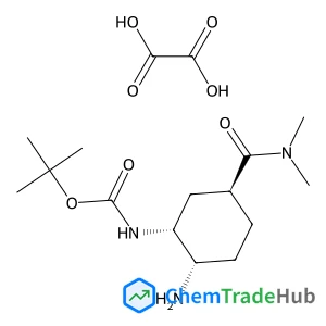 2-Methyl-2-propanyl [(1R,2S,5S)-2-amino-5-(dimethylcarbamoyl)cyclohexyl]carbamate ethanedioate (1:1)
