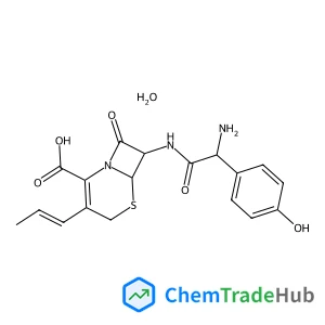 (6R,7R)-7-{[(2R)-2-Amino-2-(4-hydroxyphenyl)acetyl]amino}-8-oxo-3-[(1Z)-1-propen-1-yl]-5-thia-1-azabicyclo[4.2.0]oct-2-ene-2-carboxylic acid hydrate (1:1)