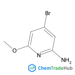 4-Bromo-6-methoxy-2-pyridinamine structure 4-Bromo-6-methoxy-2-pyridinamine structure