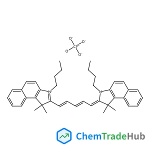3-Butyl-2-[(1E,3E,5Z)-5-(3-butyl-1,1-dimethyl-1,3-dihydro-2H-benzo[e]indol-2-ylidene)-1,3-pentadien-1-yl]-1,1-dimethyl-1H-benzo[e]indolium perchlorate
