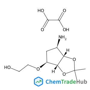 2-{[(3aR,4S,6R,6aS)-6-Amino-2,2-dimethyltetrahydro-3aH-cyclopenta[d][1,3]dioxol-4-yl]oxy}ethanol ethanedioate (1:1)