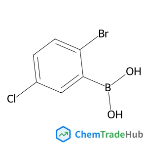 (2-Bromo-5-chlorophenyl)boronic acid structure