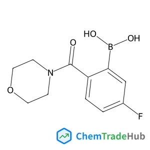 [5-fluoro-2-(morpholine-4-carbonyl)phenyl]boronic acid structure