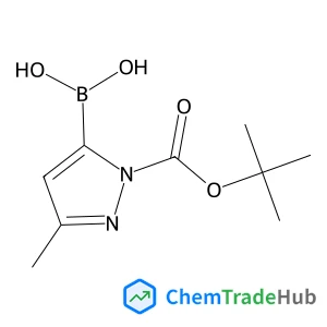 (3-Methyl-1-{[(2-methyl-2-propanyl)oxy]carbonyl}-1H-pyrazol-5-yl)boronic acid