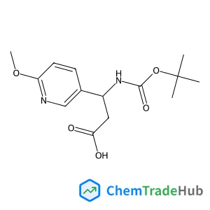 (S)-3-((tert-Butoxycarbonyl)amino)-3-(6-methoxypyridin-3-yl)propanoic acid