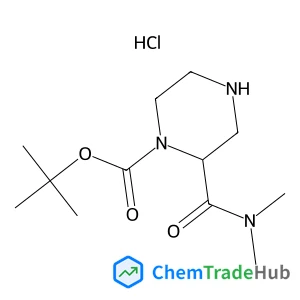 (R)-tert-Butyl 2-(dimethylcarbamoyl)piperazine-1-carboxylate hydrochloride