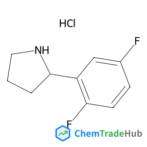 (2R)-2-(2,5-Difluorophenyl)pyrrolidine hydrochloride (1:1)