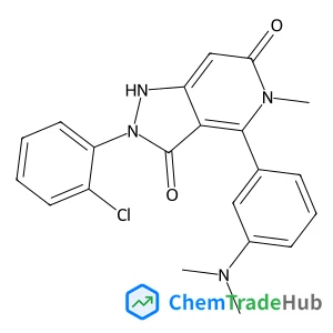 2-(2-Chlorophenyl)-4-(3-(dimethylamino)phenyl)-5-methyl-1H-pyrazolo[4,3-c]pyridine-3,6(2H,5H)-dione