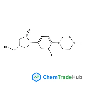 (5R)-3-[3-Fluoro-4-(1-methyl-5,6-dihydro-1,2,4-triazin-4(1H)-yl)phenyl]-5-(hydroxymethyl)-1,3-oxazolidin-2-one