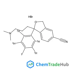 1-[3-(Dimethylamino)propyl]-1-[4-fluoro(~2~H_4_)phenyl]-1,3-dihydro-2-benzofuran-5-carbonitrile hydrobromide (1:1)