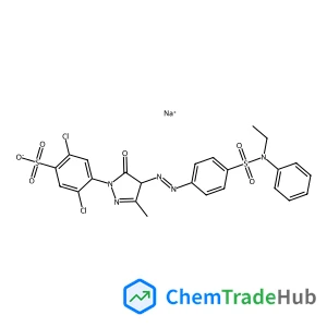 Sodium 2,5-dichloro-4-{4-[(E)-{4-[ethyl(phenyl)sulfamoyl]phenyl}diazenyl]-3-methyl-5-oxo-4,5-dihydro-1H-pyrazol-1-yl}benzenesulfonate