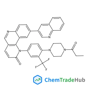 1-[4-(4-Propionyl-1-piperazinyl)-3-(trifluoromethyl)phenyl]-9-(3-quinolinyl)benzo[h][1,6]naphthyridin-2(1H)-one