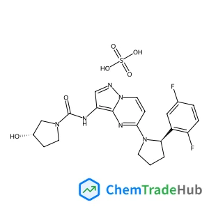 (3S)-N-{5-[(2R)-2-(2,5-Difluorophenyl)-1-pyrrolidinyl]pyrazolo[1,5-a]pyrimidin-3-yl}-3-hydroxy-1-pyrrolidinecarboxamide sulfate (1:1)