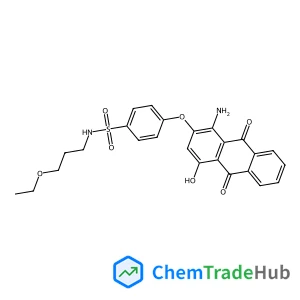 4-[(1-Amino-4-hydroxy-9,10-dioxo-9,10-dihydro-2-anthracenyl)oxy]-N-(3-ethoxypropyl)benzenesulfonamide