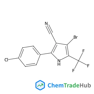 4-Bromo-2-(4-chlorophenyl)-5-(trifluoromethyl)-1H-pyrrole-3-carbonitrile 4-Bromo-2-(4-chlorophenyl)-5-(trifluoromethyl)-1H-pyrrole-3-carbonitrile