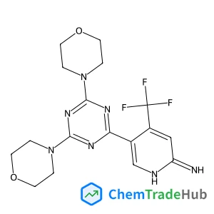 5-[4,6-Di(4-morpholinyl)-1,3,5-triazin-2-yl]-4-(trifluoromethyl)-2(1H)-pyridinimine