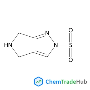 2-(Methylsulfonyl)-2,4,5,6-tetrahydropyrrolo[3,4-c]pyrazole structure
