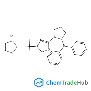 Iron(2+) 2,4-cyclopentadienide (2Z,4R)-2-[2-(diphenylphosphino)-2,4-cyclopentadien-1-ylidene]-4-(2-methyl-2-propanyl)-1,3-oxazolidin-3-ide (1:1:1)