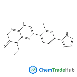 1-Ethyl-7-[2-methyl-6-(4H-1,2,4-triazol-3-yl)-3-pyridinyl]-3,5-dihydropyrazino[2,3-b]pyrazin-2(1H)-one