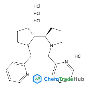 (2R,2'R)-1,1'-Bis(2-pyridinylmethyl)-2,2'-bipyrrolidine tetrahydrochloride structure