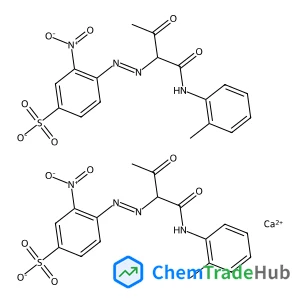 Calcium bis{4-[(E)-{1-[(2-methylphenyl)amino]-1,3-dioxo-2-butanyl}diazenyl]-3-nitrobenzenesulfonate}
