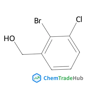 (2-Bromo-3-chlorophenyl)methanol structure
