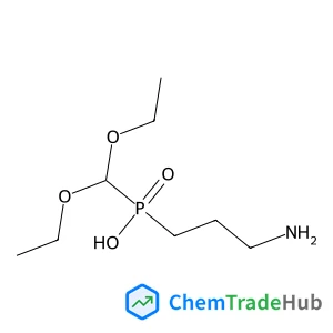 (3-Aminopropyl)(diethoxymethyl)phosphinic acid structure