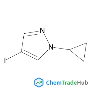 1-Cyclopropyl-4-iodo-1H-pyrazole Chemical_Structure_Of