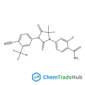 4-{3-[4-Cyano-3-(trifluoromethyl)phenyl]-5,5-dimethyl-4-oxo-2-thioxo-1-imidazolidinyl}-2-fluorobenzamide
