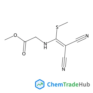 Methyl N-(2,2-dicyano-1-(methylthio)vinyl)glycinate (en)glycine, N-[2,2-dicyano-1-(methylthio)ethenyl]-, Methyl Ester (en)