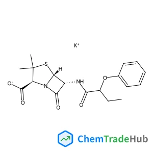 Potassium (2S,5R,6R)-3,3-dimethyl-7-oxo-6-[(2-phenoxybutanoyl)amino]-4-thia-1-azabicyclo[3.2.0]heptane-2-carboxylate