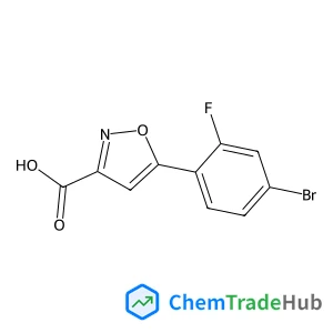 5-(4-Bromo-2-fluorophenyl)-1,2-oxazole-3-carboxylic acid Chemical_Structure_Of