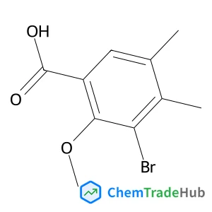 3-Bromo-2-methoxy-4,5-dimethyl-benzoic Acid structure 3-Bromo-2-methoxy-4,5-dimethyl-benzoic Acid structure