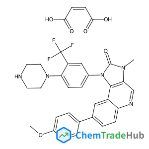8-(6-Methoxy-3-pyridinyl)-3-methyl-1-[4-(1-piperazinyl)-3-(trifluoromethyl)phenyl]-1,3-dihydro-2H-imidazo[4,5-c]quinolin-2-one (2Z)-2-butenedioate (1:1)
