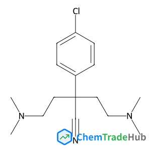 2-(4-Chlorophenyl)-4-(dimethylamino)-2-(2-(dimethylamino)ethyl)butanenitrile structure 2-(4-Chlorophenyl)-4-(dimethylamino)-2-(2-(dimethylamino)ethyl)butanenitrile structure