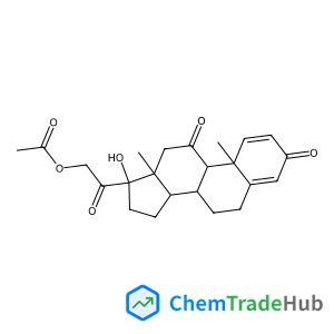 Pregna-1,4-diene-3,11,20-trione, 21-(acetyloxy)-17-hydroxy-
