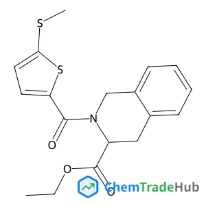 Ethyl 2-{[5-(methylsulfanyl)-2-thienyl]carbonyl}-1,2,3,4-tetrahydro-3-isoquinolinecarboxylate
