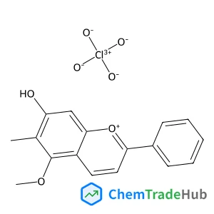 7-Hydroxy-5-methoxy-6-methyl-2-phenylchromenium perchlorate